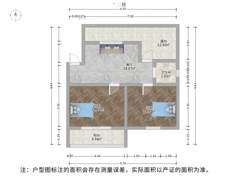 苏州我爱我家木渎 · 金枫美地 · 3室 · 2厅