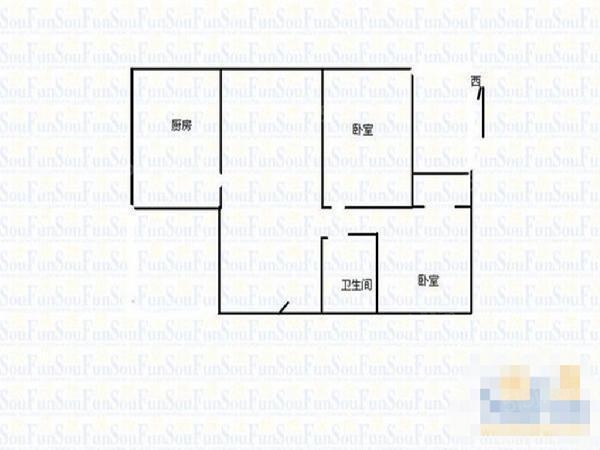 太原我爱我家并州路水溪庭院 · 2室 · 1厅