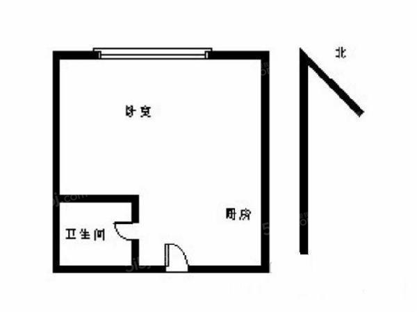 南京我爱我家华侨路 · 君临国际 · 1室 · 1厅