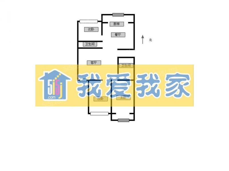 太原我爱我家并州南路万厦枫景 · 3室 · 2厅