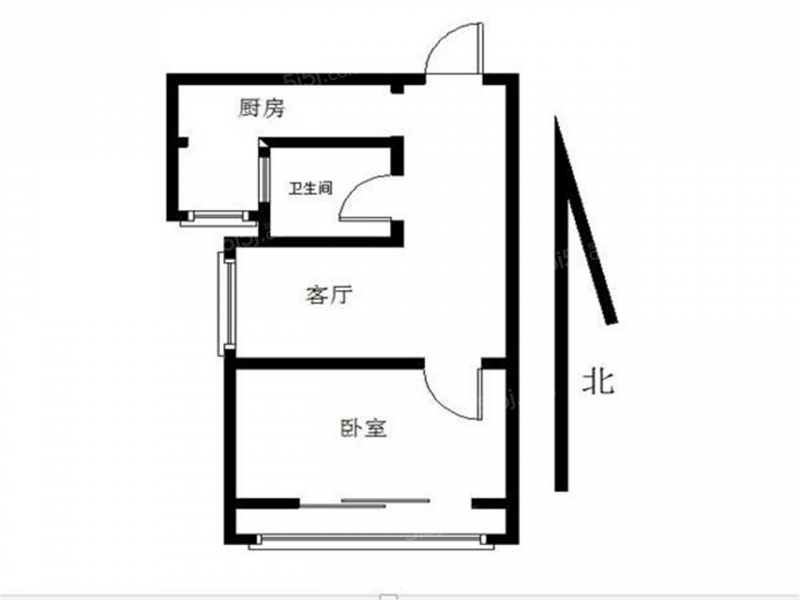 南京我爱我家尧化门 · 盈嘉香榴湾 · 1室 · 1厅