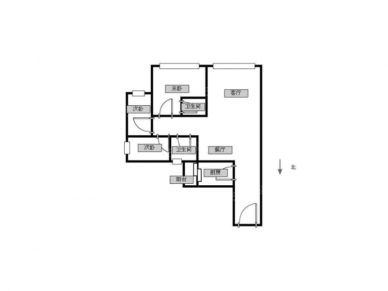 高端公寓丨全明户型丨高层视野开阔无遮挡丨3室2厅