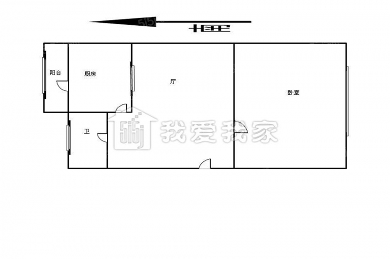 天津我爱我家整租 · 铁东路街 · 宜白南里 · 1室1厅