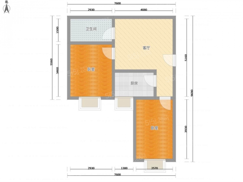 小店富士康唐明路城南都市嘉园2室1厅