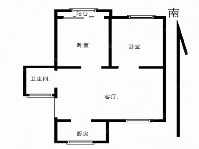 无锡我爱我家旺庄 · 高浪嘉园 · 2室 · 2厅