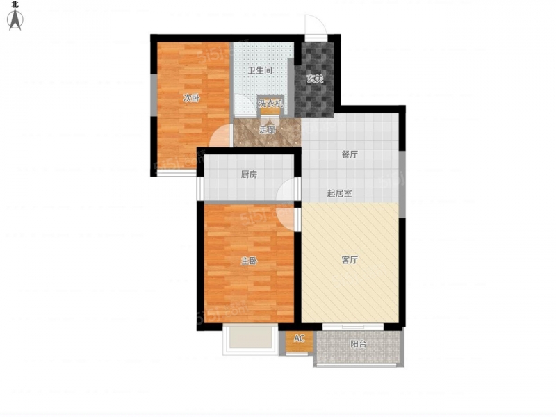 太原我爱我家龙堡街龙堡绿洲 · 2室 · 2厅