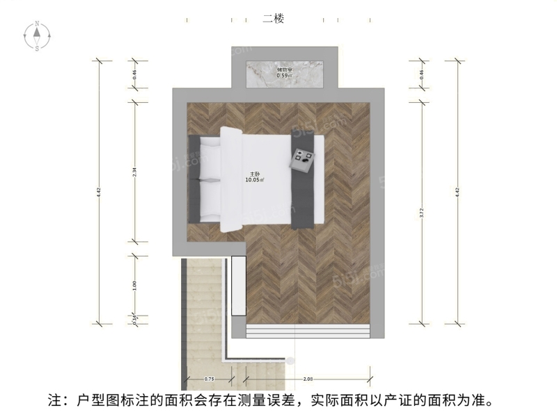 苏州我爱我家枫桥 · 天之运寓199 · 1室 · 1厅