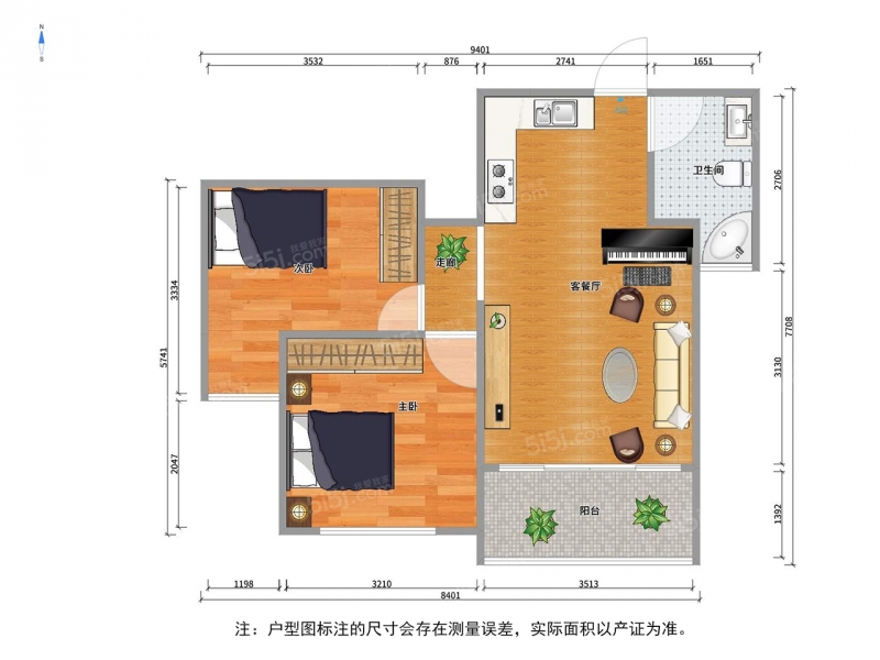 无锡我爱我家崇安爱家金河湾北区2室2厅