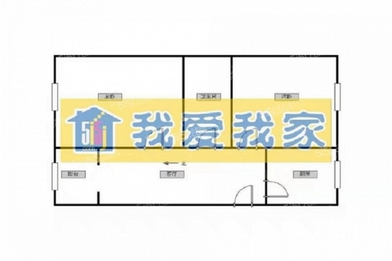 天津我爱我家整租 · 向阳街 · 吉顺里 · 2室1厅