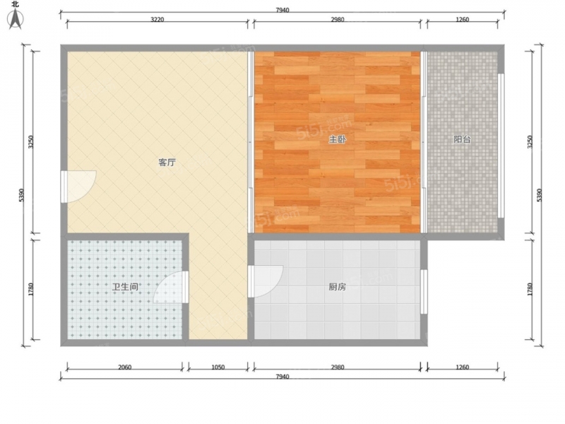 太原我爱我家敦化坊 · 胜利街中原小区 · 1室 · 1厅