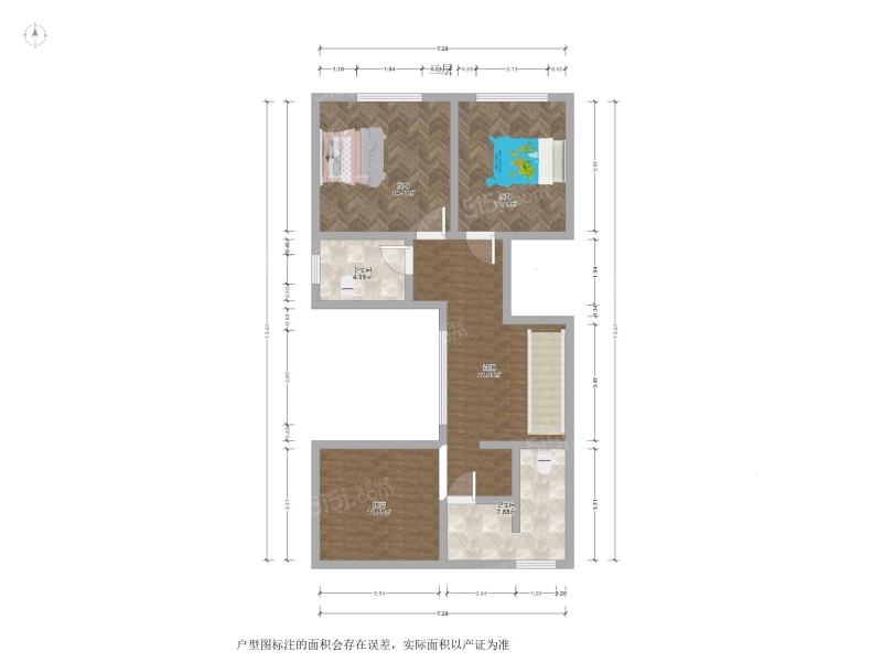 苏州我爱我家科技城 · 中航樾公馆 · 5室 · 3厅