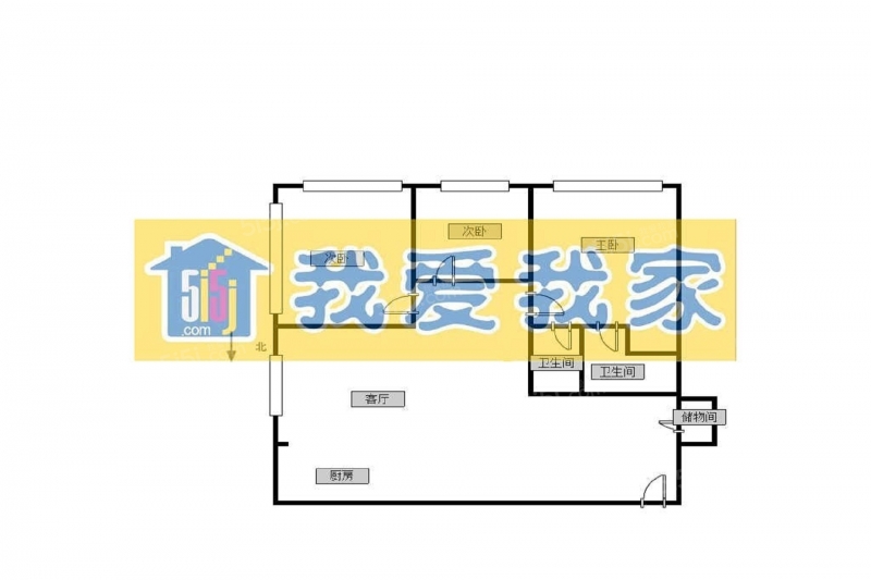 天津我爱我家整租 · 体育中心街 · 奥城酒店式公寓 · 3室1厅