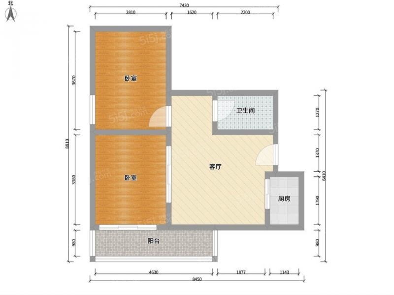 太原我爱我家五龙口府东公园六栋，新上两居室，拎包入住！