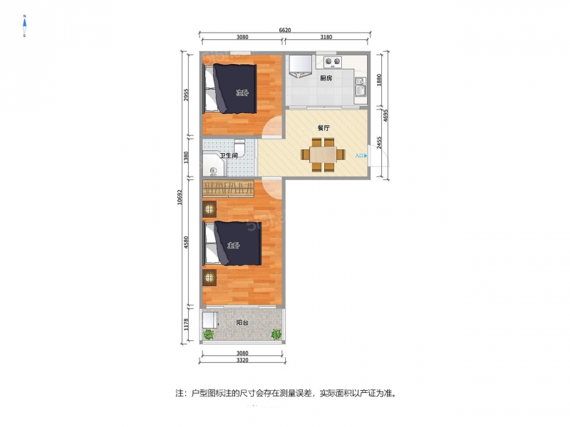 无锡我爱我家南长 · 沁园新村15-145号 · 2室 · 1厅