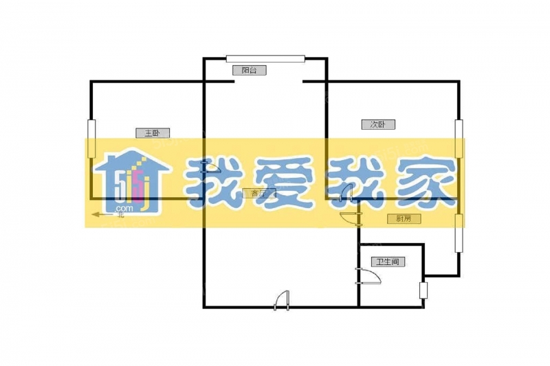 天津我爱我家整租 · 广开街 · 宝龙湾家园 · 2室1厅