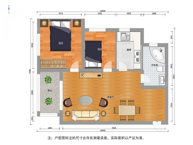 无锡我爱我家其他 · 阳光100国际新城 · 2室 · 2厅