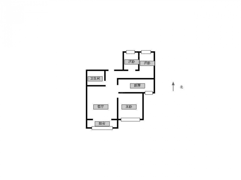 南京我爱我家建宁路 · 锦绣华府东苑 · 3室 · 1厅