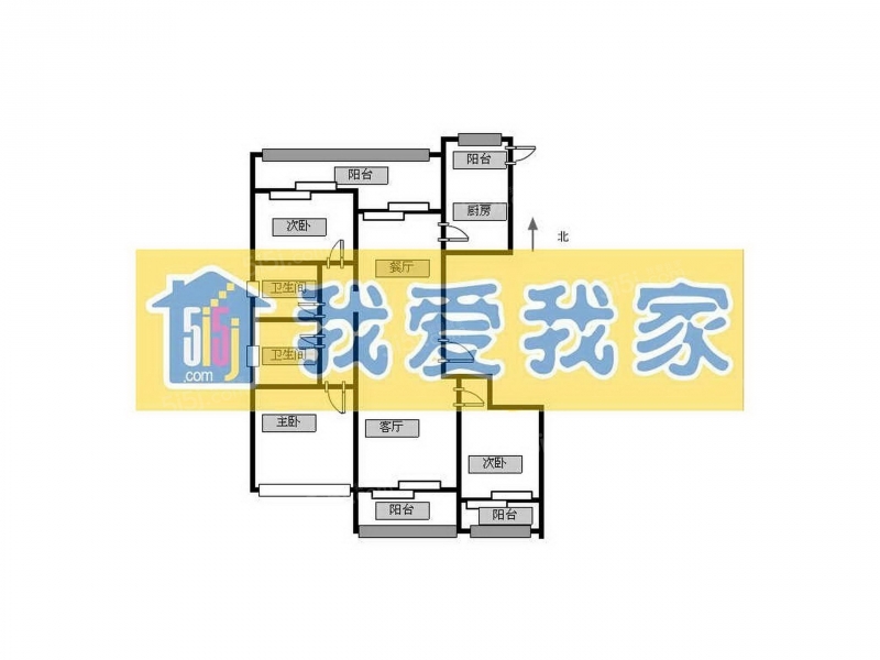 无锡我爱我家太湖新城 · 绿城玉兰西花园二期 · 3室 · 2厅