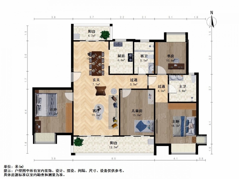 无锡我爱我家太湖新城 · 海岸城郦园 · 4室 · 2厅