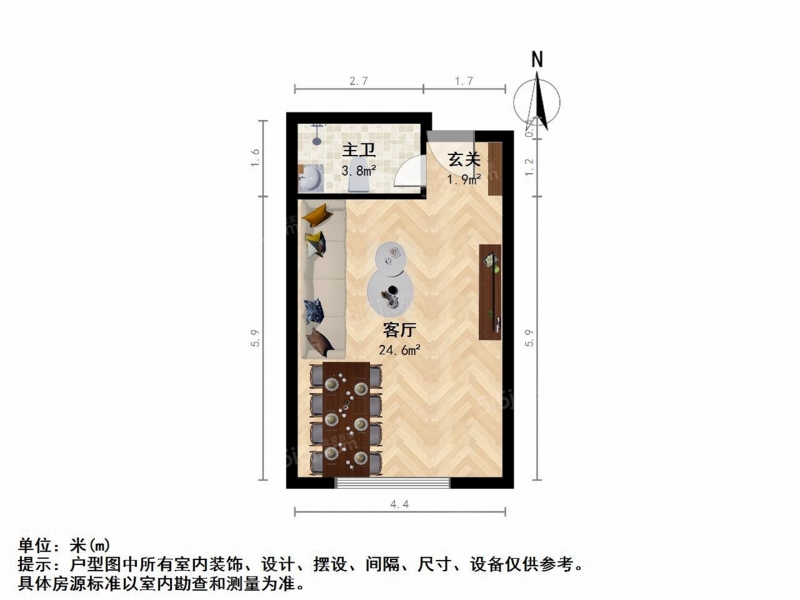 无锡我爱我家太湖新城太湖悦溪1室1厅