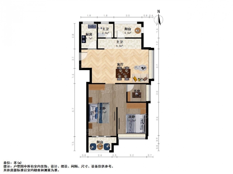 无锡我爱我家太湖新城 · 朗诗青春未来家园 · 3室 · 2厅